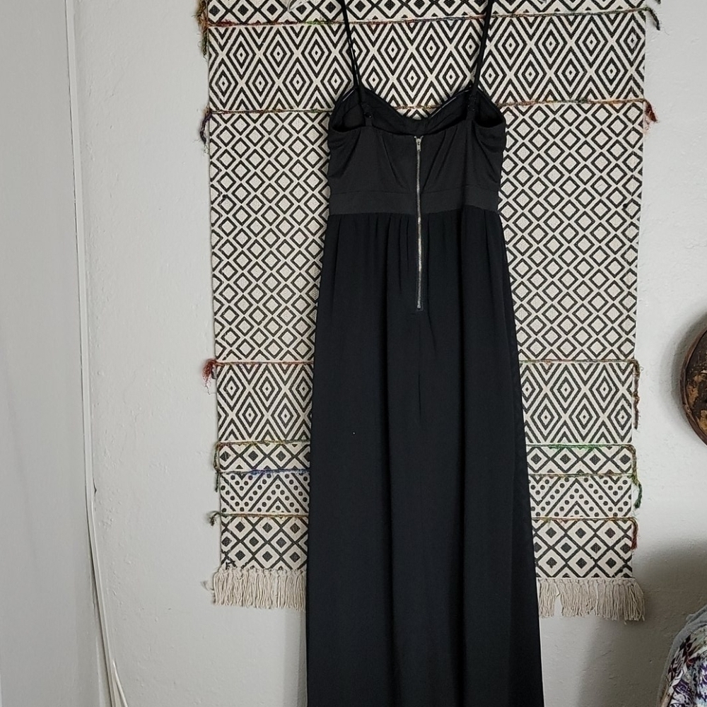 Lulumari Embroidered Black Maxi Dress - Picture 2 of 2